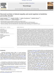 Dziobek, I., Preissler, S., Grozdanovic, Z., Heuser, I., Heekeren, H. R., Roepke, S. (2011). Neuronal Correlates of Altered Empathy and Social Cognition in Borderline Personality Disorder. NeuroImage 57 (2). 539-548.